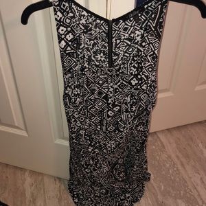 Black white pattern dress